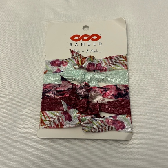 Banded Hair Ties Pack of 5 - Picture 1 of 2